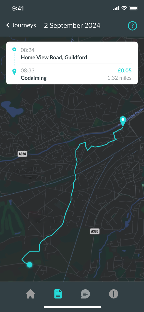 Ticker app - journey