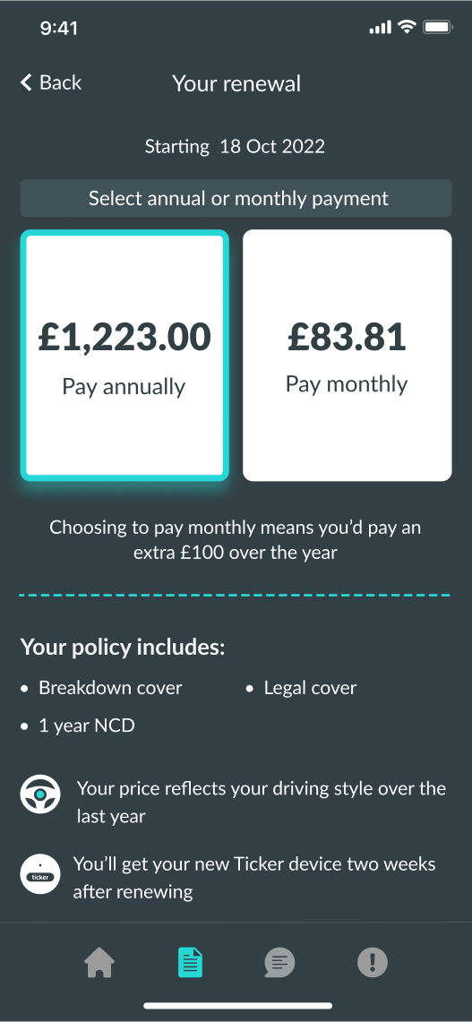 Ticker app - renewal